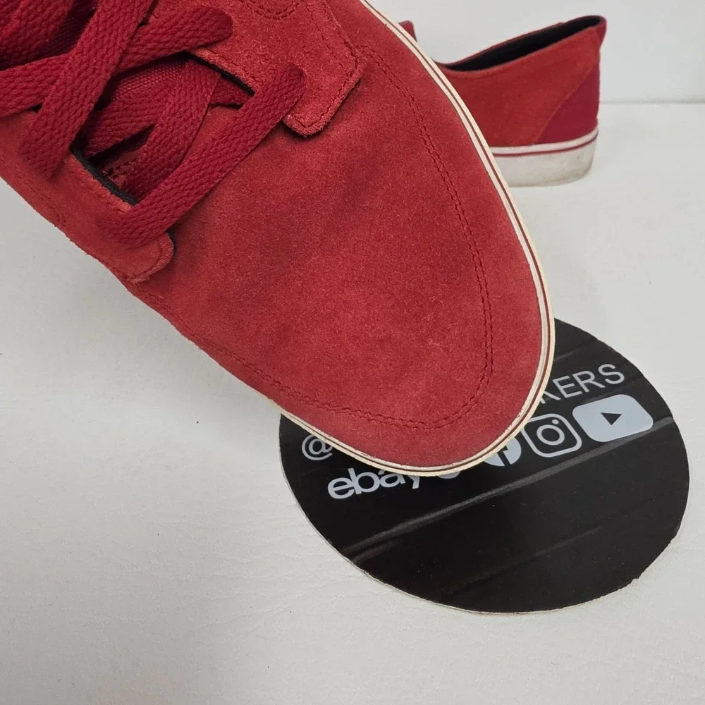 Nike Braata LR Red Suede Casual Sneakers 477650-610 Men's Size 11